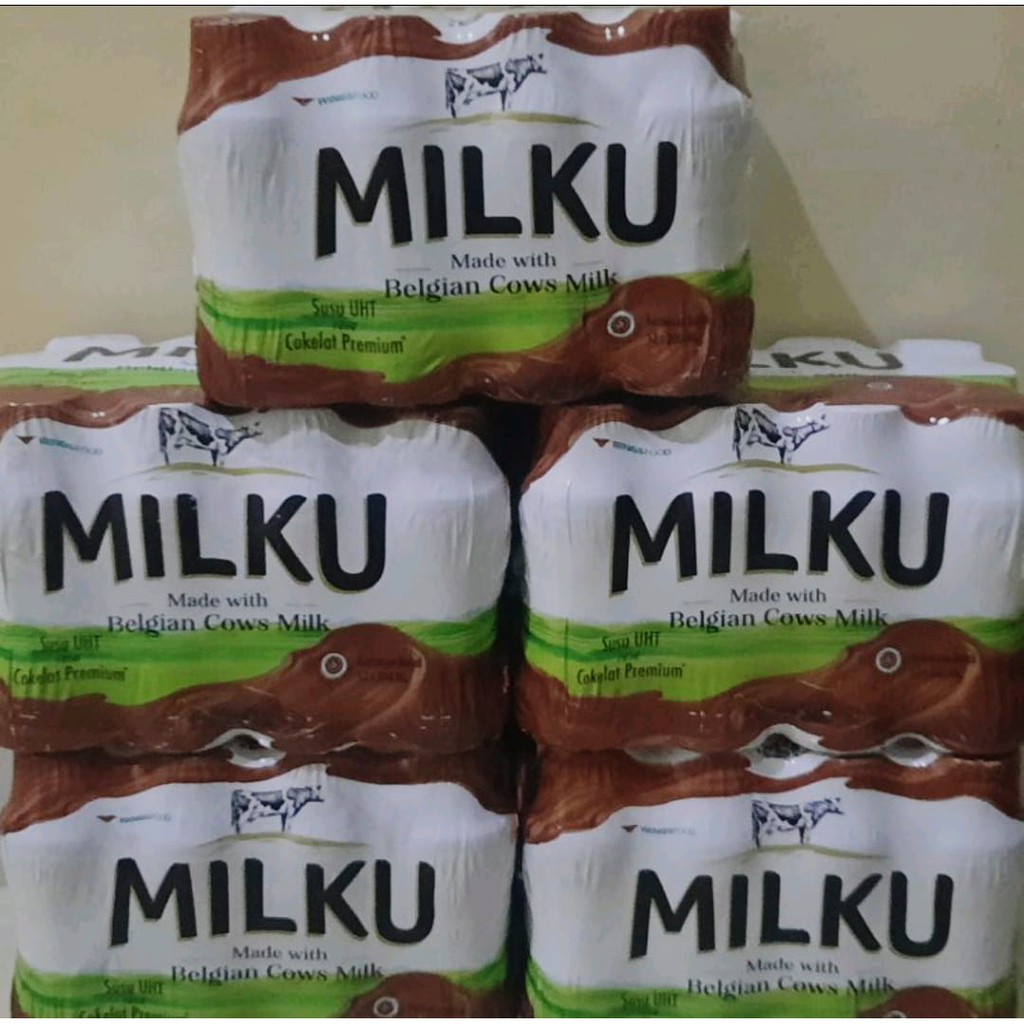 

Milku Belgian Cows Milk / Susu UHT Cokelat / 200ml ( 12 Botol )