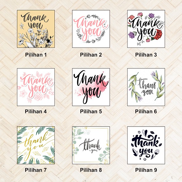 

Stiker Thank You // Ukuran Custom