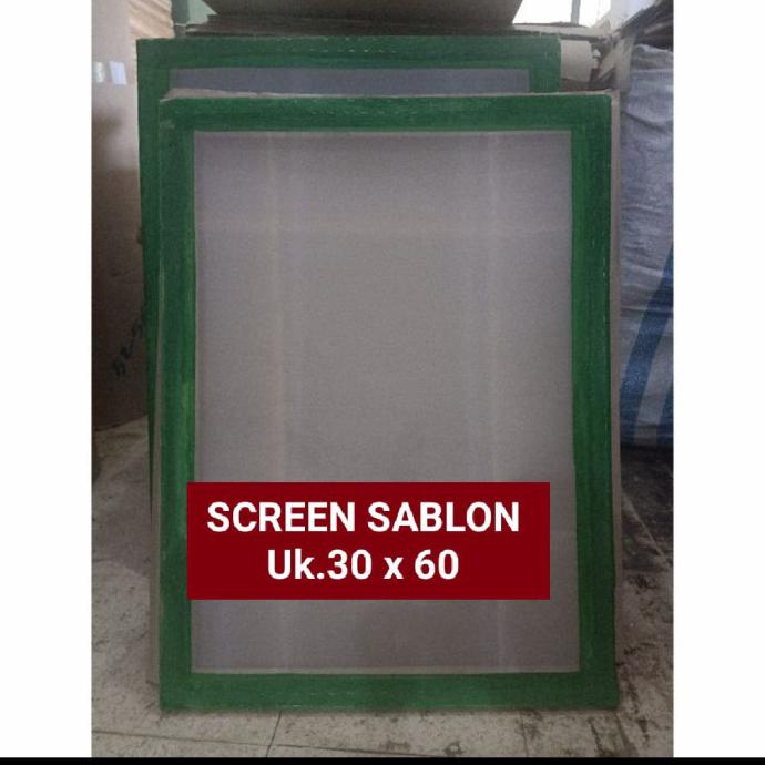 

Buruan Beli] Screen Sablon Uk. 30X60 T. 165 Putih - Putih, T. 180