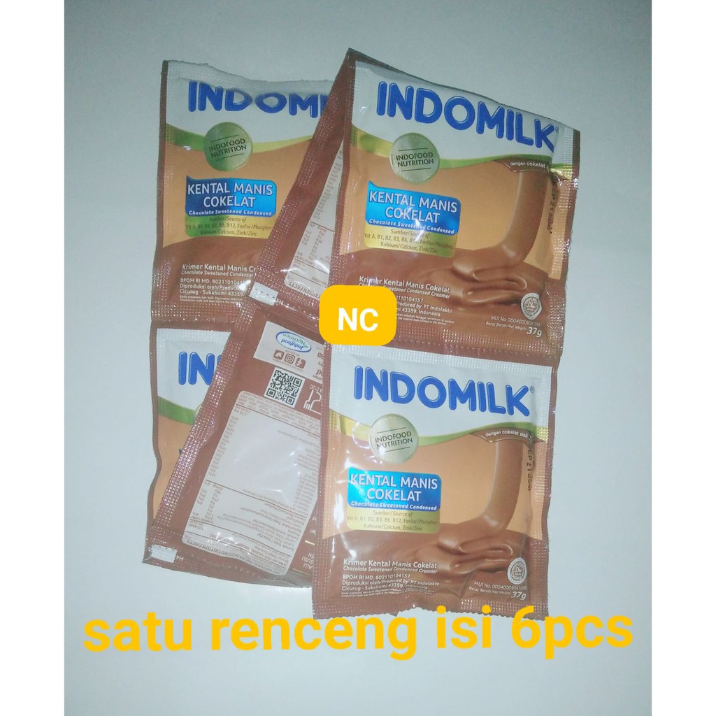 

Indomilk Coklat Susu Kental Manis Plain 37G x6