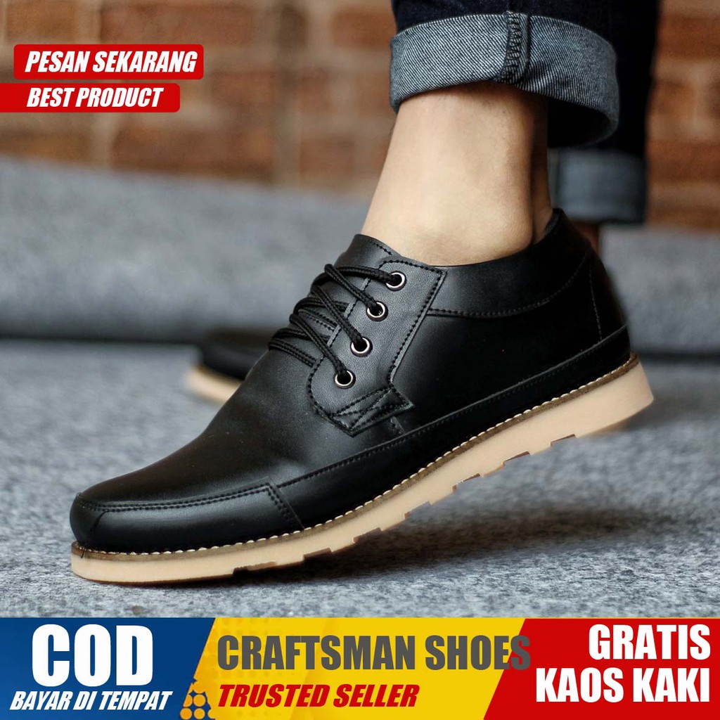 CRAFTS X TARANTULA Sepatu Kasual Pria Sepatu Casual Pria Kerja Kulit Pu Sepatu Pria Casual Cowok