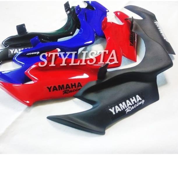 ⅍ Winglet Mx King 150 Aksesoris Motor - Hitam - Biru ℗