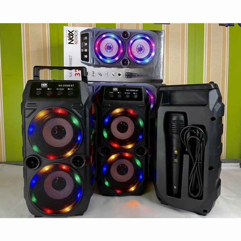 Speaker BT Karaoke SQRS-2009 Speaker Bluetooth Free Mic / speaker mini terbaru salon aktif