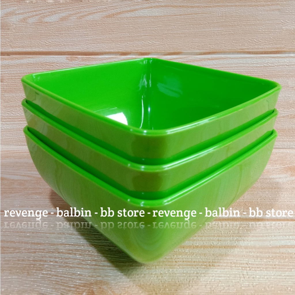 3 pcs mangkuk square semi melamin - mangkuk segi - mangkuk kotak - mangkuk mie - mangkuk sup termurah(bisa cod/bayarditempat)