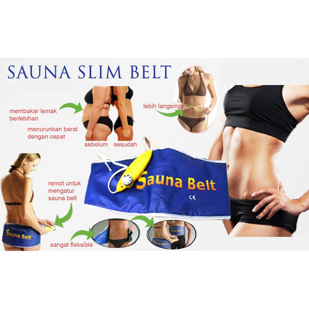 pelangsing sauna instan portable alat obat langsing perut buncit praktis slim slimming belt diet
