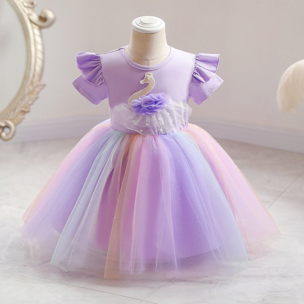 Dress Rainbow Anak Perempuan Love