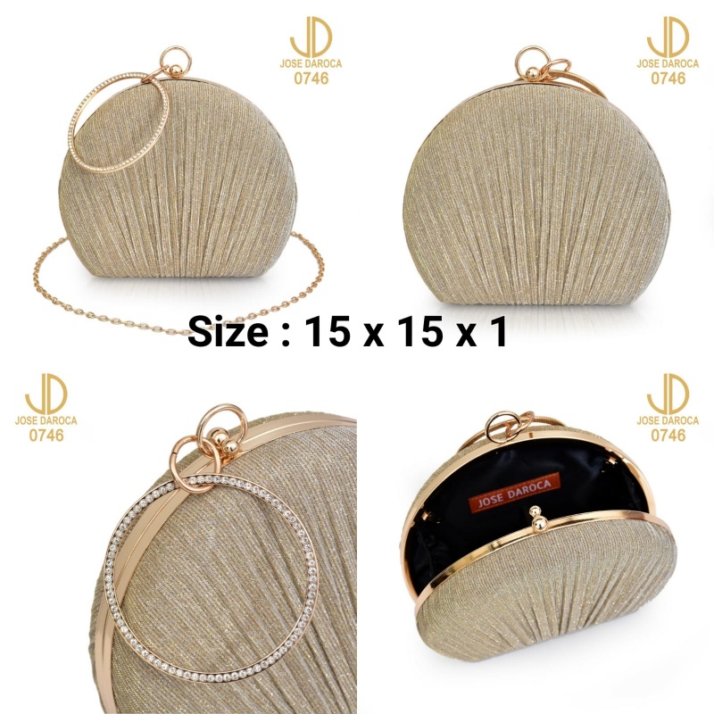 TAS PESTA CLUTCH JOSE DAROCA ~ 0746 ~ ORIGINAL