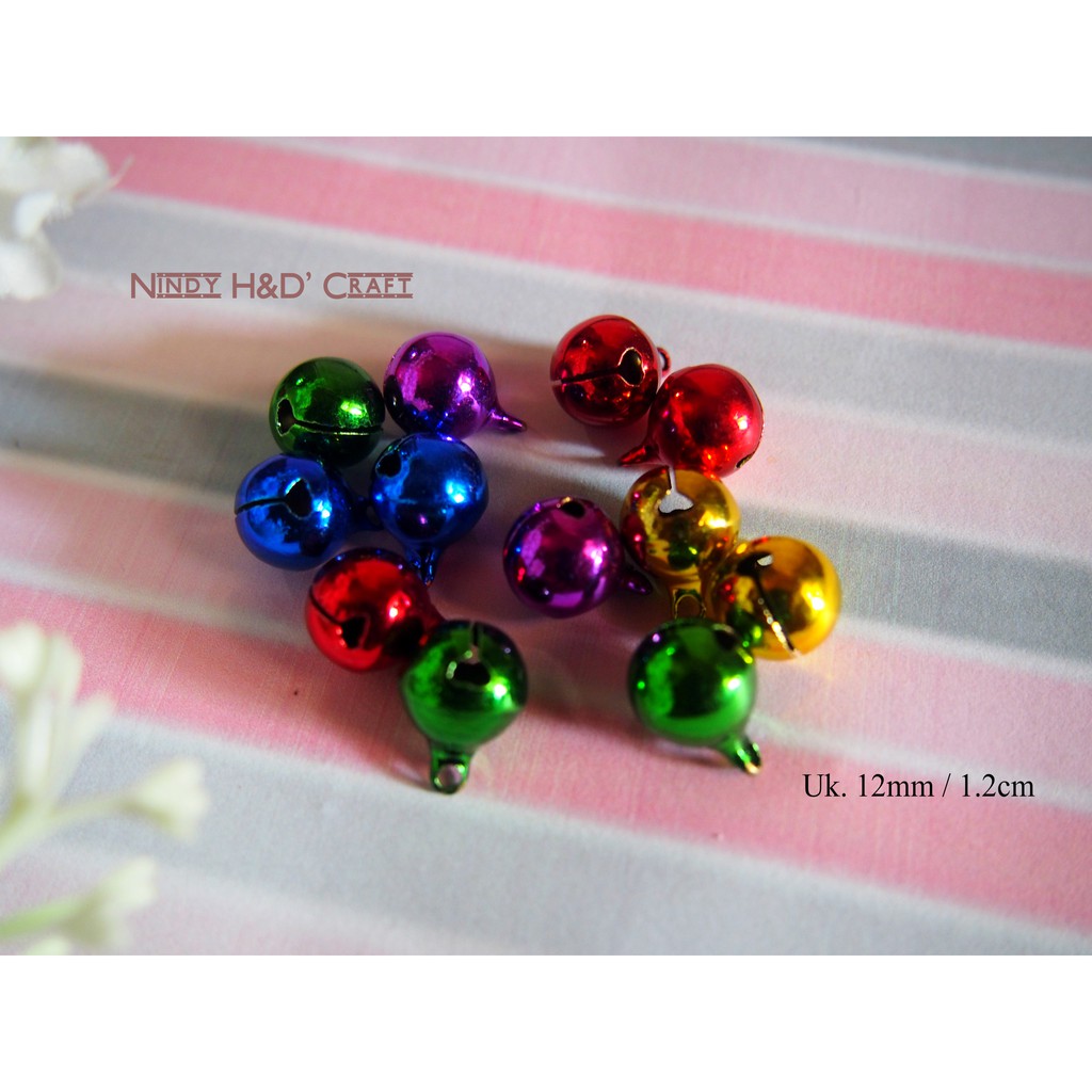 Lonceng Warna 12mm Lusin Lonceng Warna Warni Lonceng Warna 12mm Lusin Lonceng Warna Warni