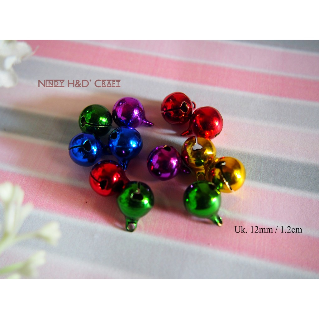 Lonceng Warna 12mm Lusin Lonceng Warna Warni 