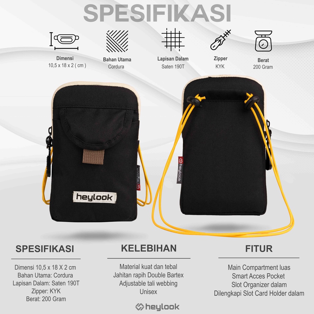 Tas Kalung Leher Hanging Wallet Waterproof Dompet Gantung Leher Cowok Cewek Tas Leher Hp Kartu Paspor Selempang Gantung Leher