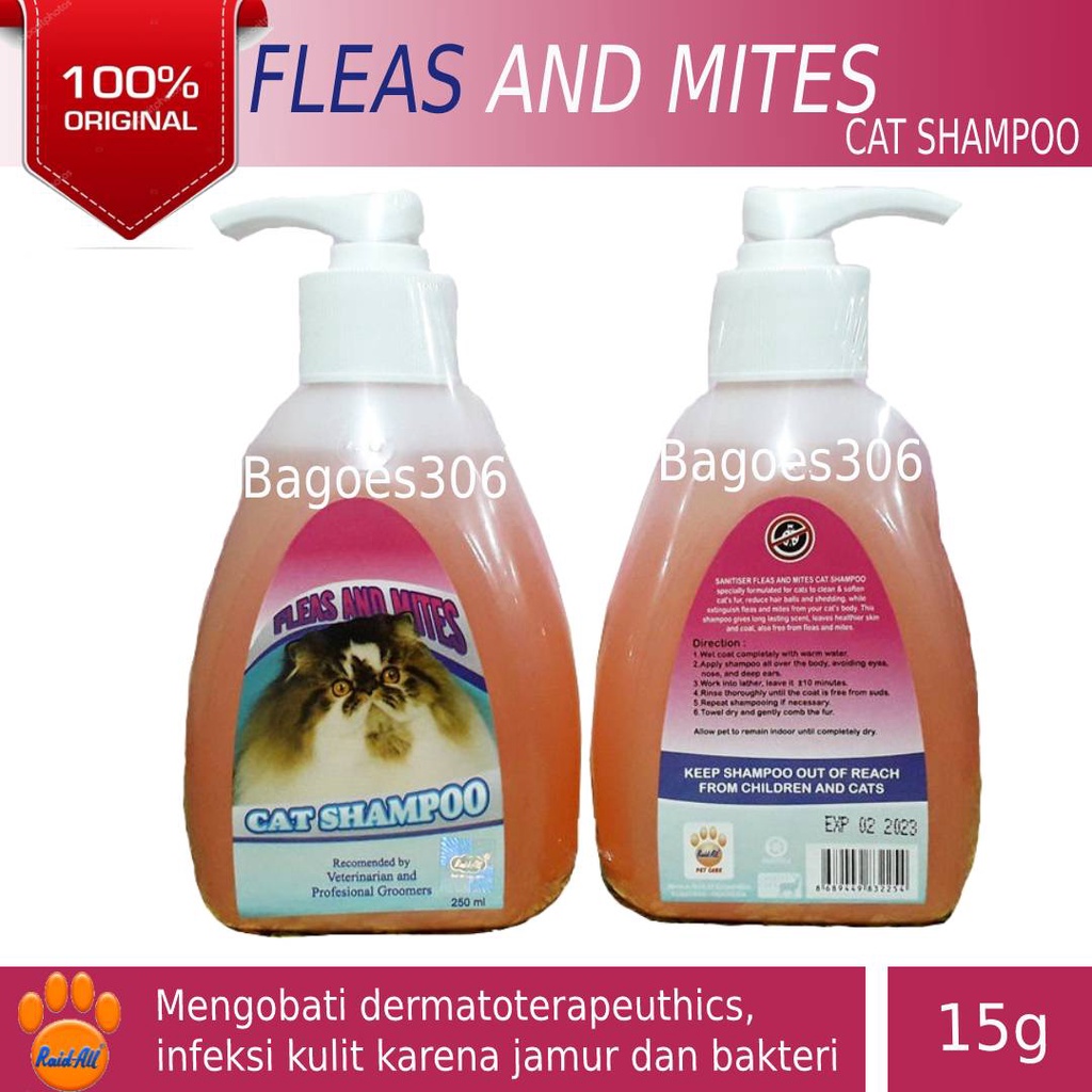 Raid All Shampoo Kucing Anti Kutu&Tungau |Shampoo Kutu Kucing Anjing | Shampoo Tungau Kucing - Anjin