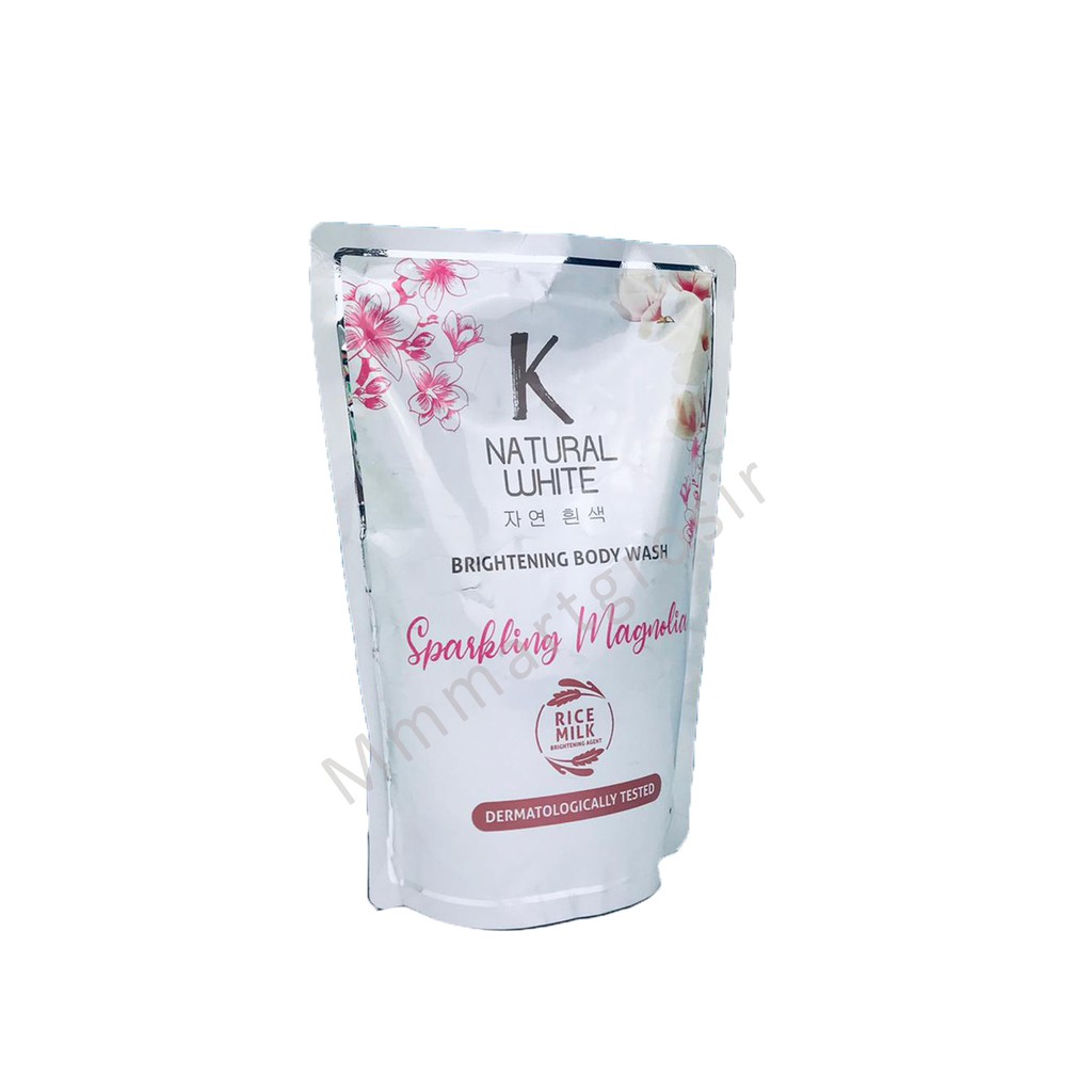 K Natural White/Brightening Body wash/Sabun cair/Sparkling Magnolia / Rice Milk / 420ml