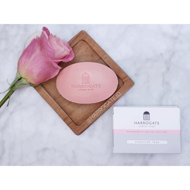 Sabun Sulfur ‘Victorian Rose’ untuk eksim, psoriasis, jerawat, dll