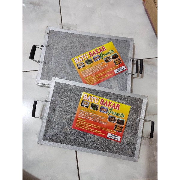 Batu Bakar Granit Super Quality / Alat Panggangan Pemanggang Batu