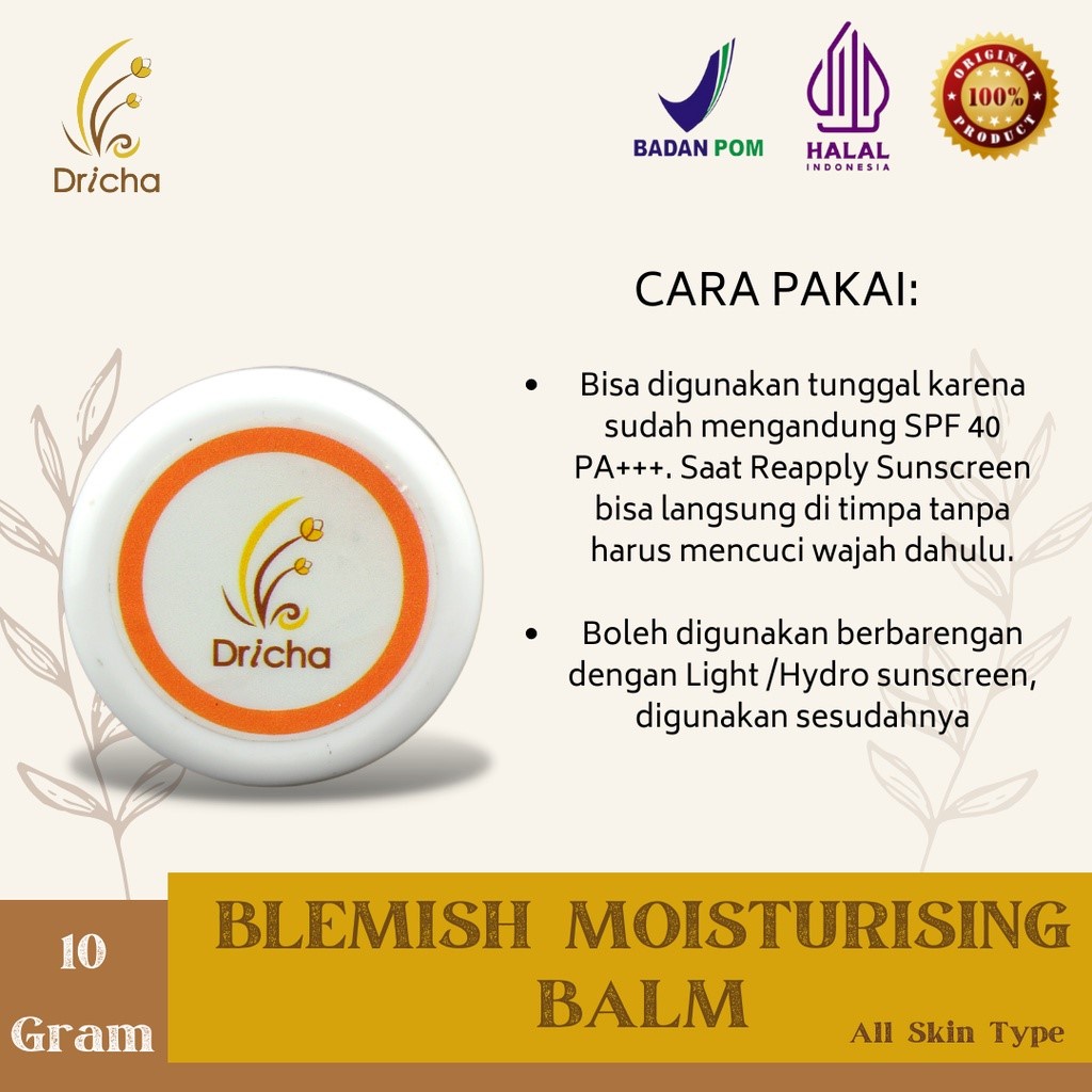 DRICHA BB CREAM ( BLEMISH MOISTURISING BALM )