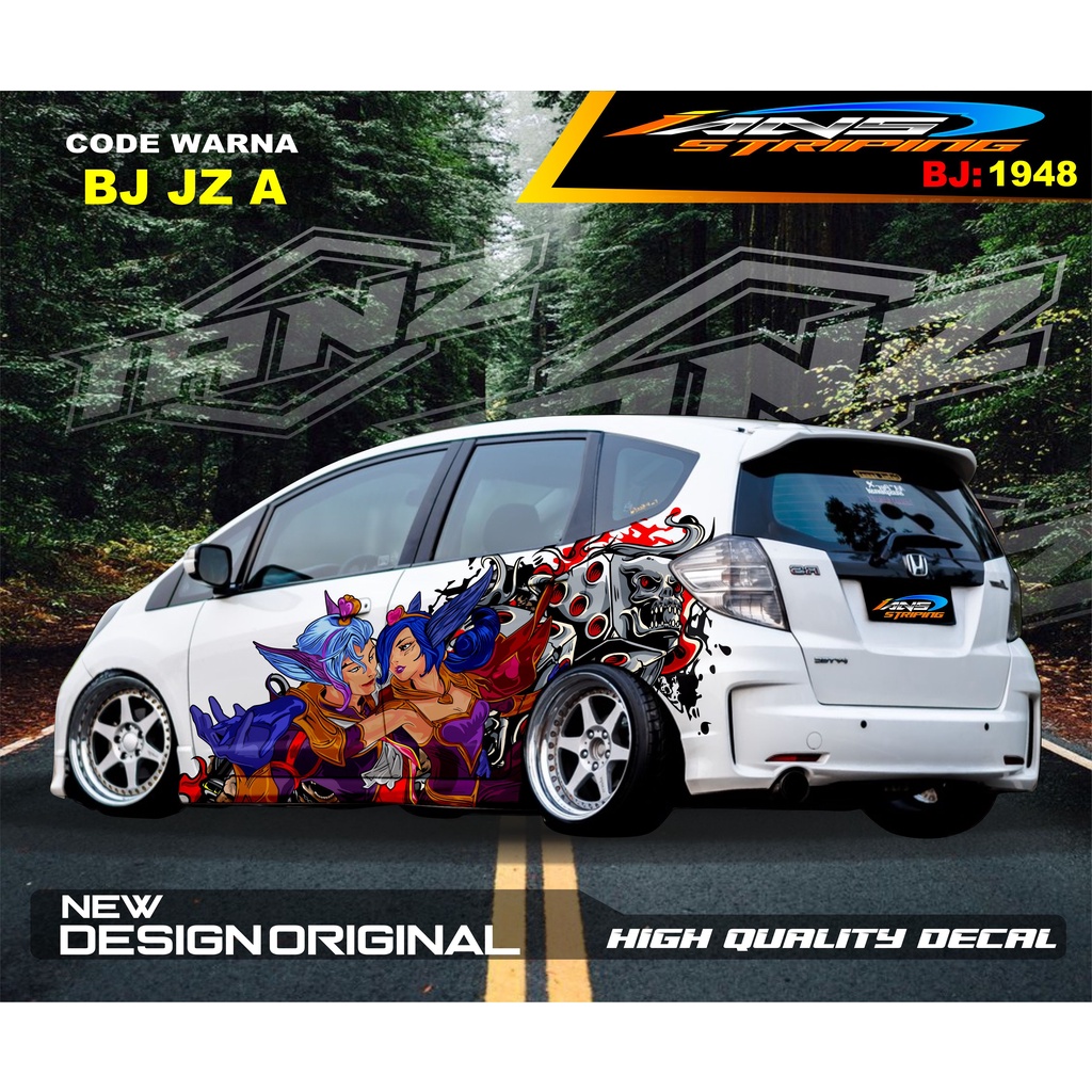 DECAL STICKER  MOBIL HONDA BRIO / STICKER BODY SAMPING MOBIL JAZZ / DECAL STIKER MOBIL AGYA AYLA / STIKER MOBIL TERBARU