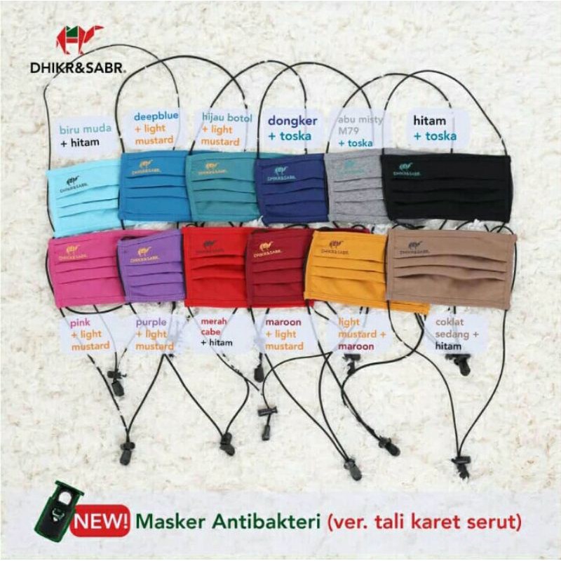 Masker Premium Dhikr And Sabr Tali Karet