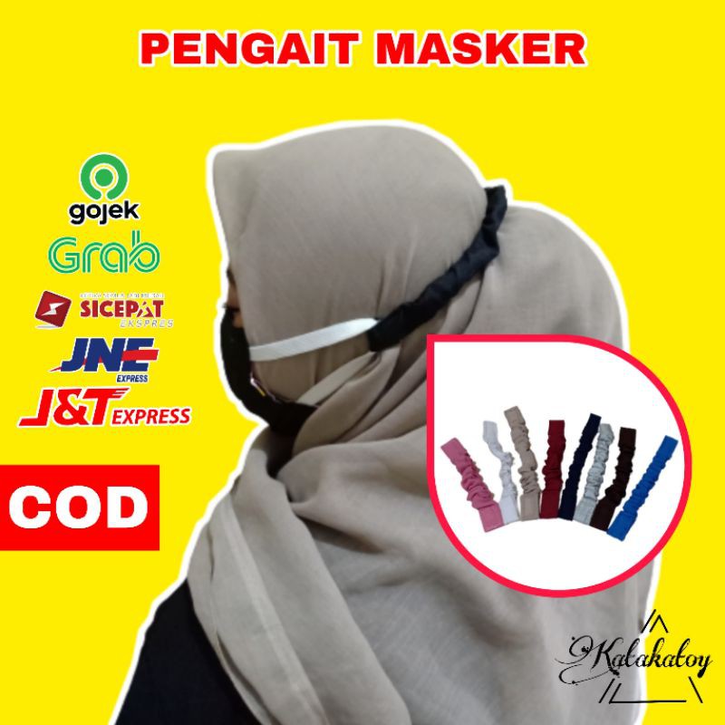 PENGAIT MASKER KAIN HIJAB Konektor Masker Penyambung Masker Hook Mas   k