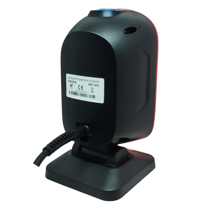 Barcode Scanner 1D+2D MINIPOS MP-7201 OMNI Auto Scan QRCode Resi QRIS