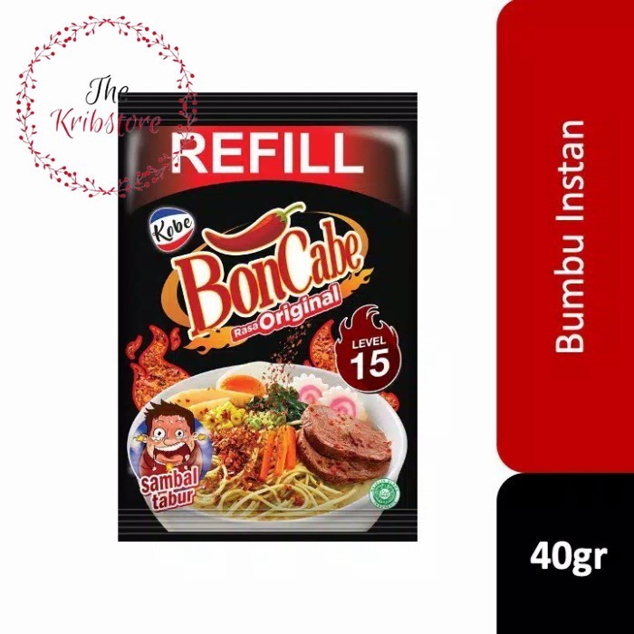 

KOBE Bon Cabe Tabur Original Level 15 Refill Pack 40 gr