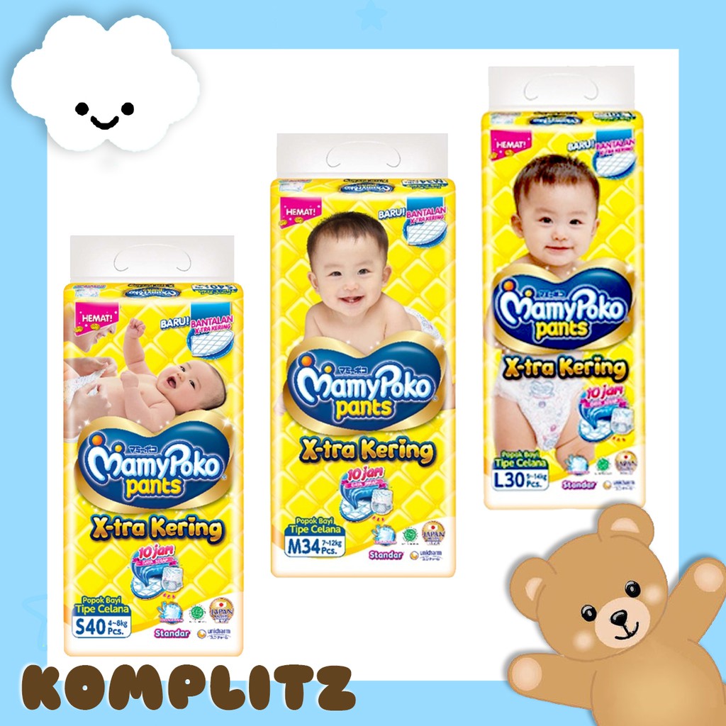 Mamy Poko Pants xtra kering / Standar / S40 / M34/ L30