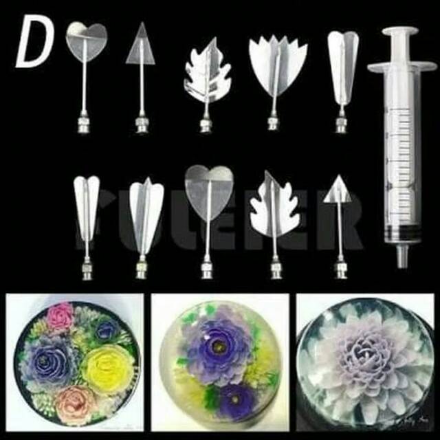 Jelly art tool D gelatine puding art tool decor cake 3D import