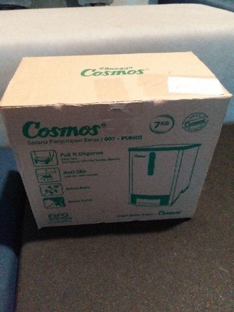 Cosmos Rice Box 7 Kg Pundi 007 Tempat Beras Mini - Biru