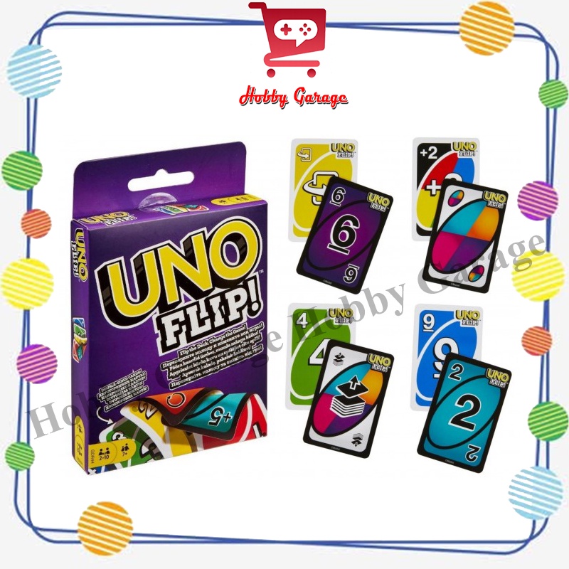 Image of Uno Flip Card Mainan Kartu Keluarga #0