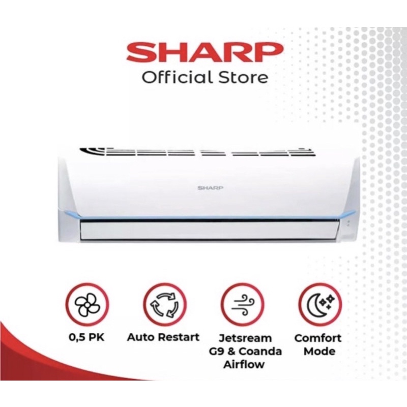 AC SHARP AH A 05 SAY 1/2pk + PEMASANGAN KHUSUS CIREBON