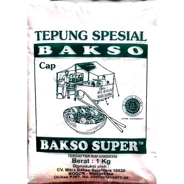 

TEPUNG BAKSO SAGU AREN SPESIAL KUALITAS PREMIUM CAP BAKSO SUPER HALAL MURAH 100% ORIGINAL