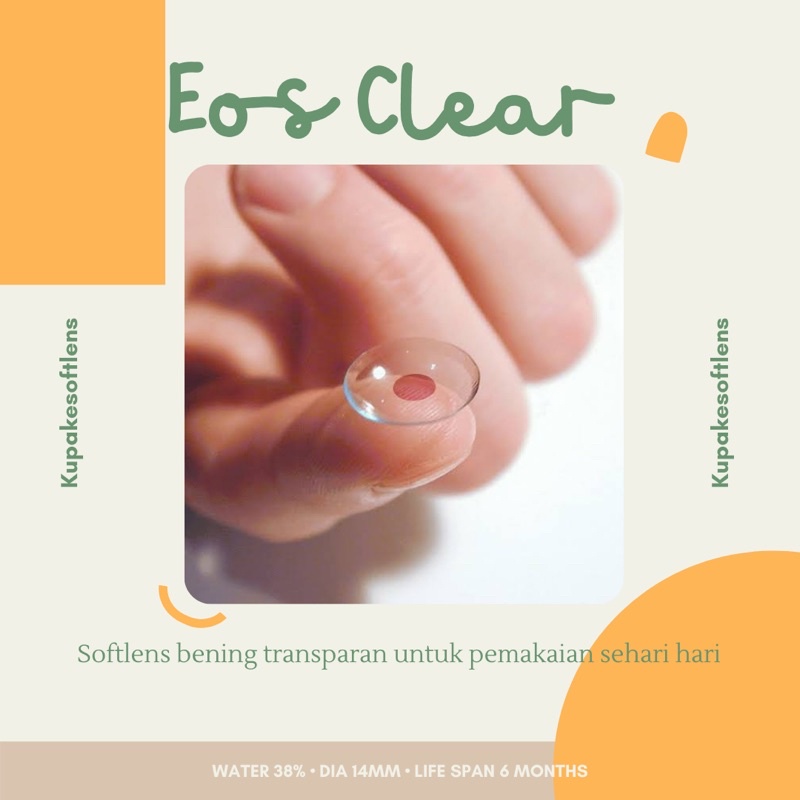 KUPAKESOFTLENS  Eos Clear Natural Softlens by EOS