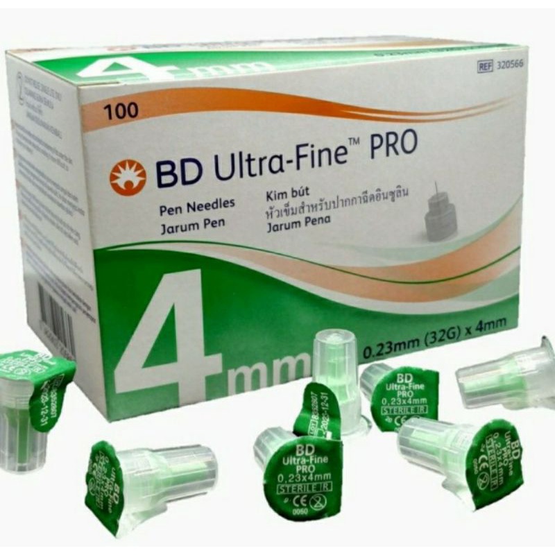 

BD ULTRA-FINE PRO PEN NEEDLES /JARUM INSULIN 32G(0, 25 X 4mm)