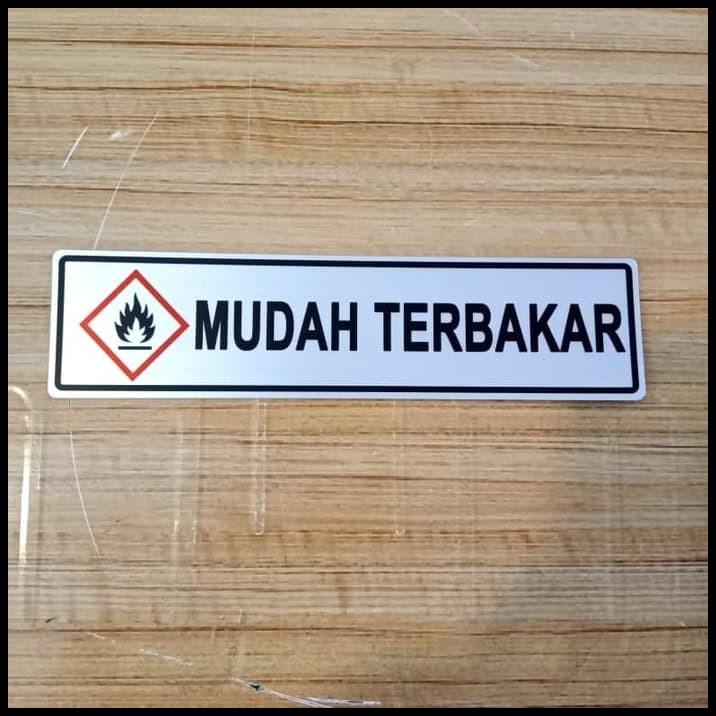 

Sign Label Mudah Terbakar Ukuran 4X18Cm K3 Rambu Safety