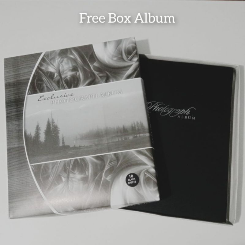 ALBUM FOTO BESAR MAGNETIK BLACK SHEET EDITION 3R 4R 10R