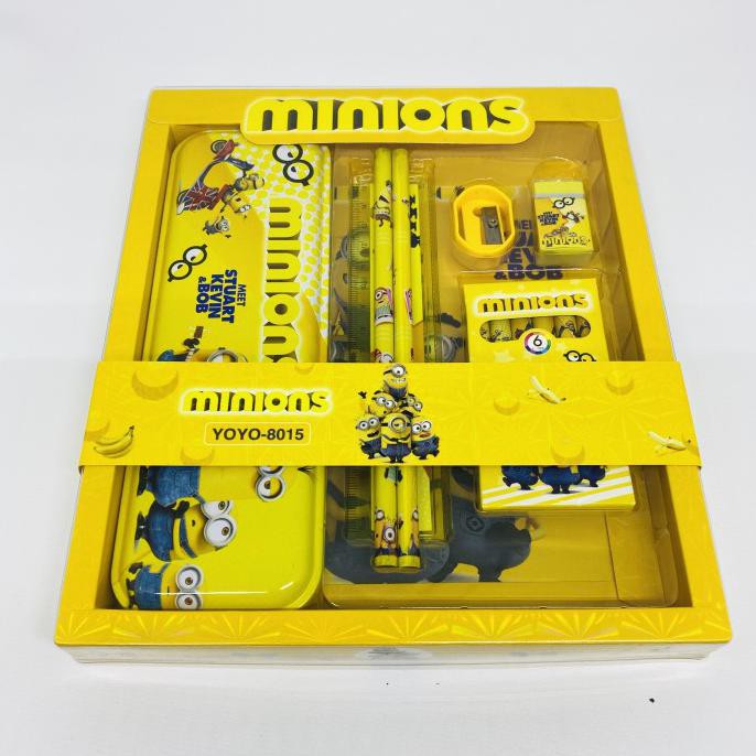 

(PERALATAN MENGGAMBAR) STATIONARY SET 7IN1 PERALATAN TULIS ANAK CRAYON MINION MINIONS COD