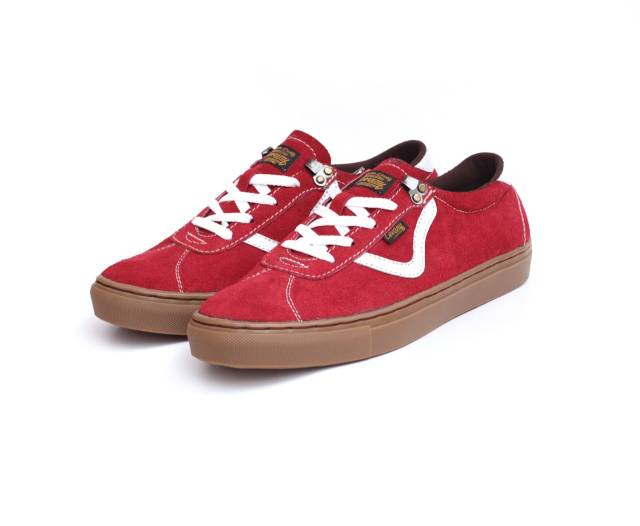 Sepatu Lokal Shoes Local Pride Cevany Ballad Os Low Cut Red Gum