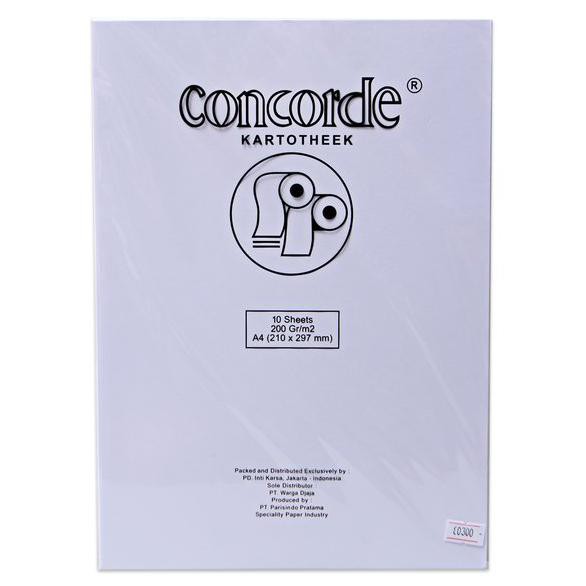 

Kertas Concorde A4 200 gram putih ( isi 10 pc)