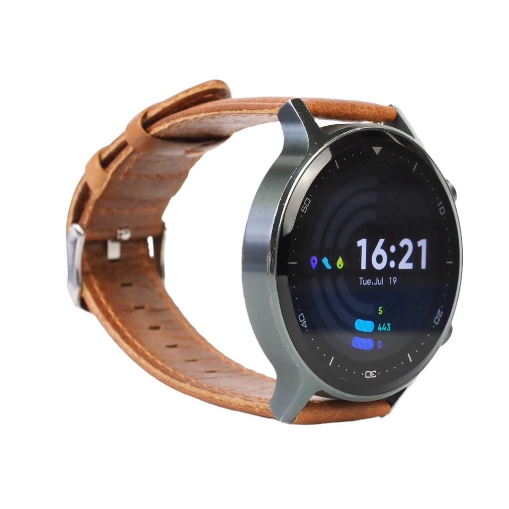 Leather 22mm Strap Tali Jam Universal Smartwatch Realme