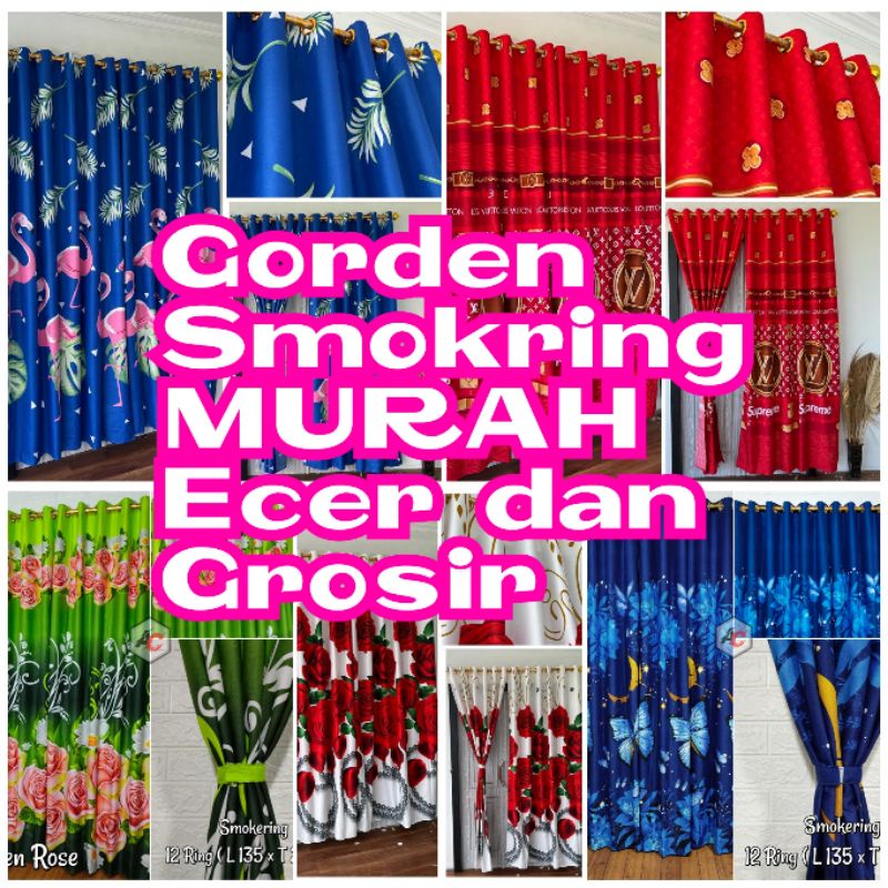 Gorden pintu smokring horden pintu jendela smokring murah grosir