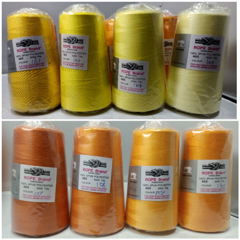benang jahit cap tambang 5000 yard  per cone ( no 157 - 164 )