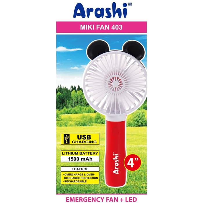 Arashi Miki Fan Kipas Angin Portable 403