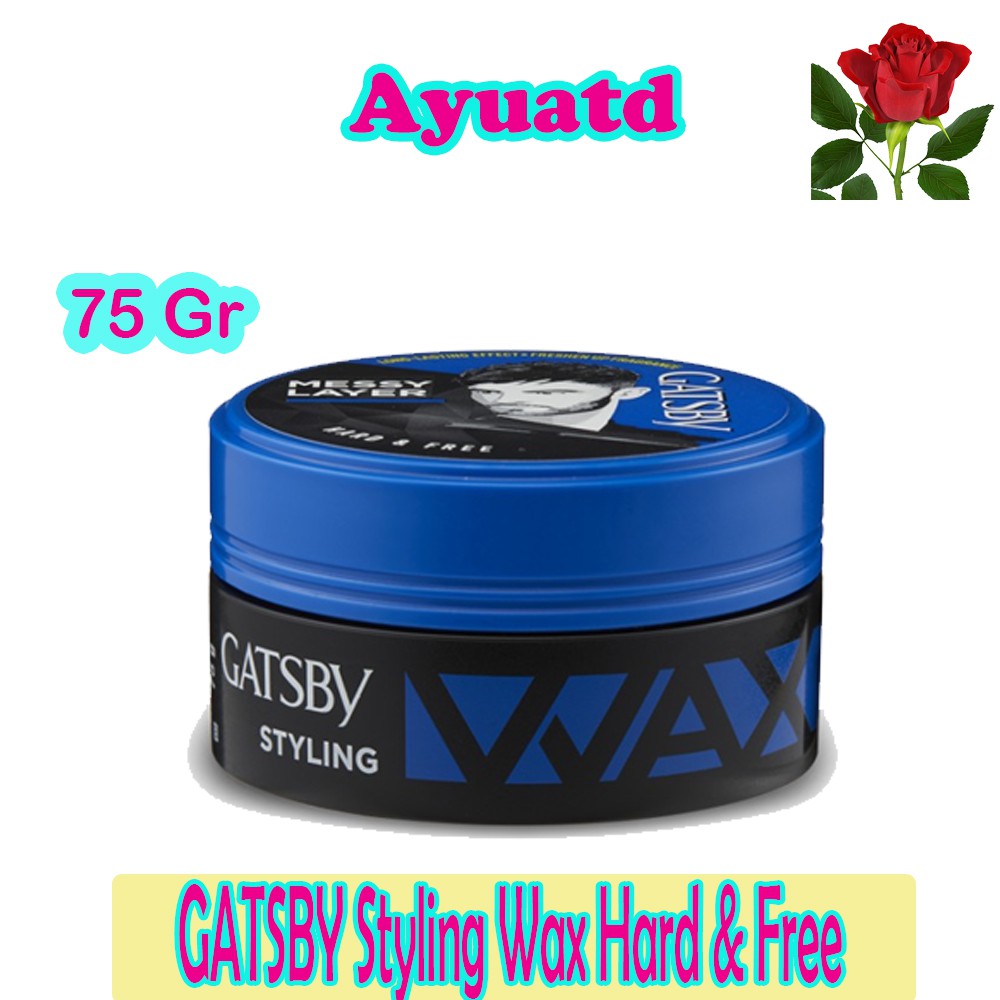 GATSBY STYLING WAX HARD &amp; FREE 75 GRAM