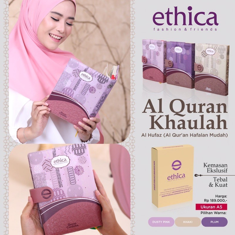 Al Quran Khaulah By Ethica // Al Quran Hafalan // Cod bekasi