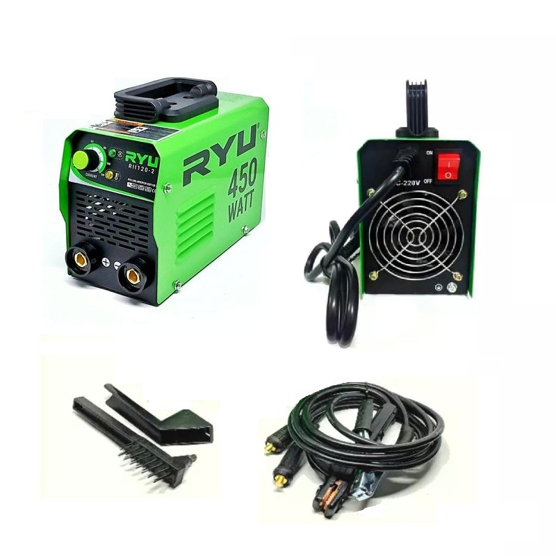 RYU Mesin Las MMA 450Watt 120A RII 120-2 Atau Travo Las Listrik Welding Inverter IGBT