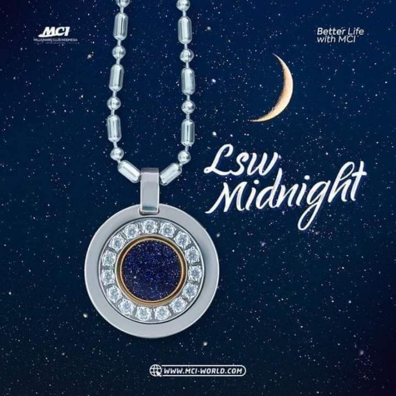 PENDANT MCI LIFE SECRET WOMEN MIDNIGHT CLASIC BIOCARBON KALUNG KESEHATAN ORIGINAL BERGARANSI