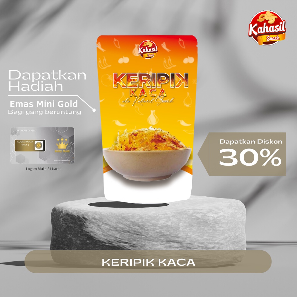 

Keripik Kaca Pedas Daun Jeruk Gurih Renyah Kriuk