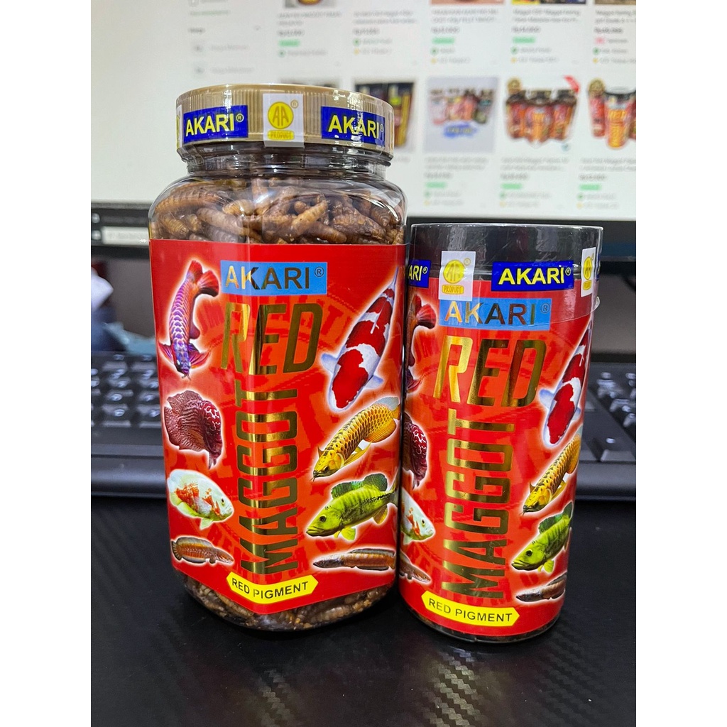 AKARI RED MAGGOT 130GR / 40GR RED PIGMENT FLOATING TYPE