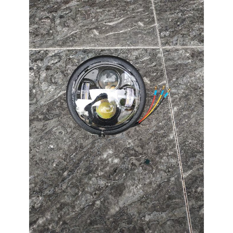 Headlamp Lampu Depan Motor Daymaker Batok Lampu Pesek Jute