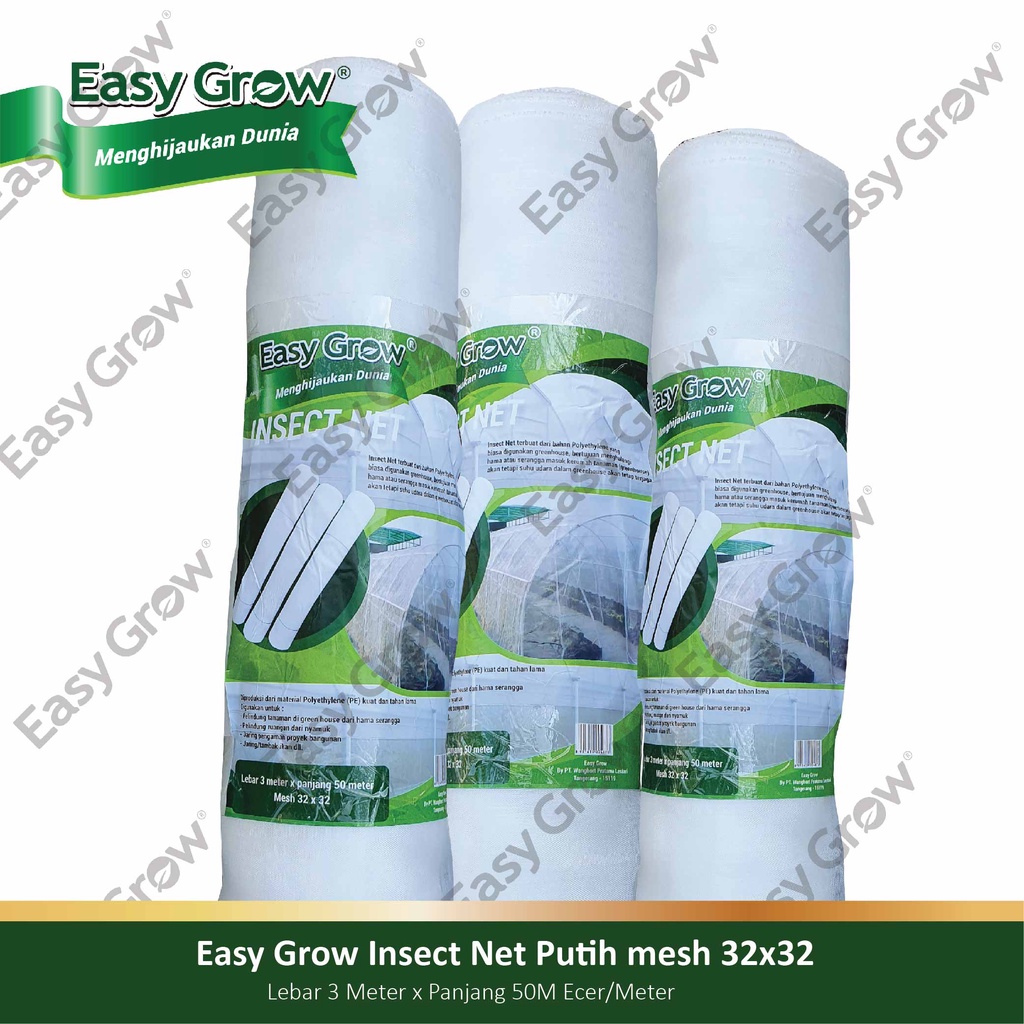 Jual Insect Net Mesh 50x50 1 Roll Putih (3x50m) Shopee Indonesia