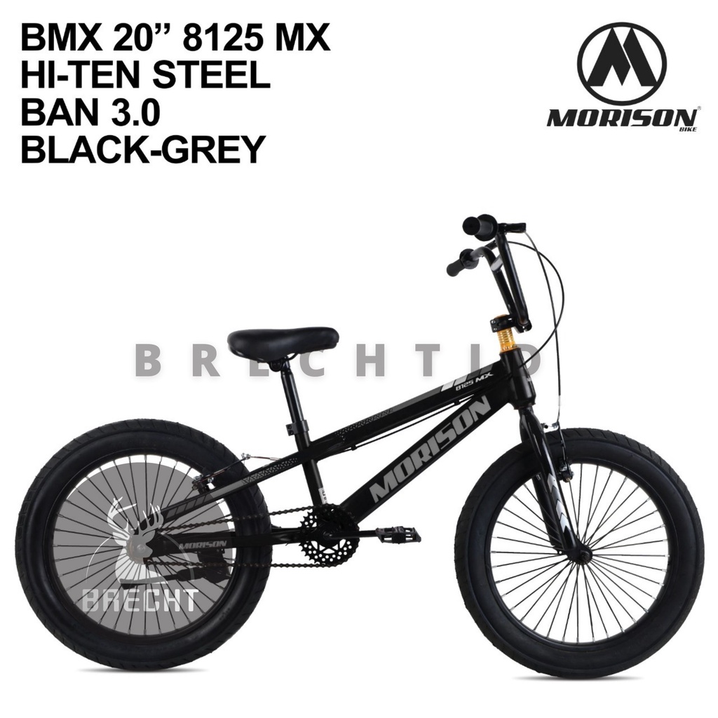 Sepeda Anak dan Remaja BMX Morison 8125 MX 20" Ban 3.0 Hi- Teen Steel